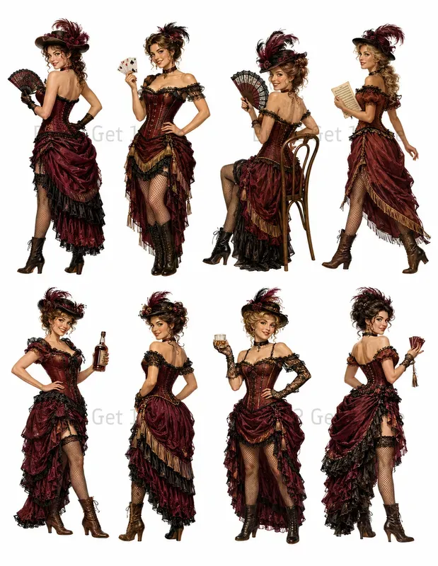 Western Printable Character Ephemera