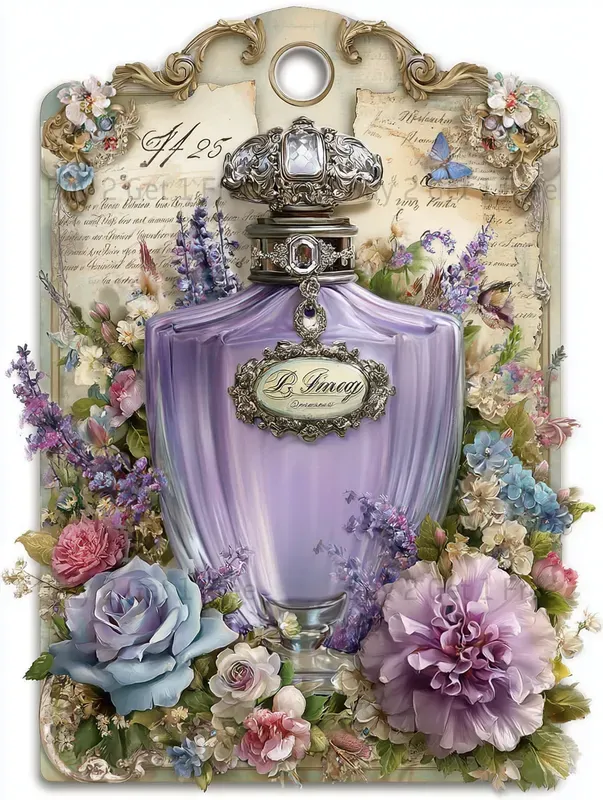 Lavender French Vintage Product Tags