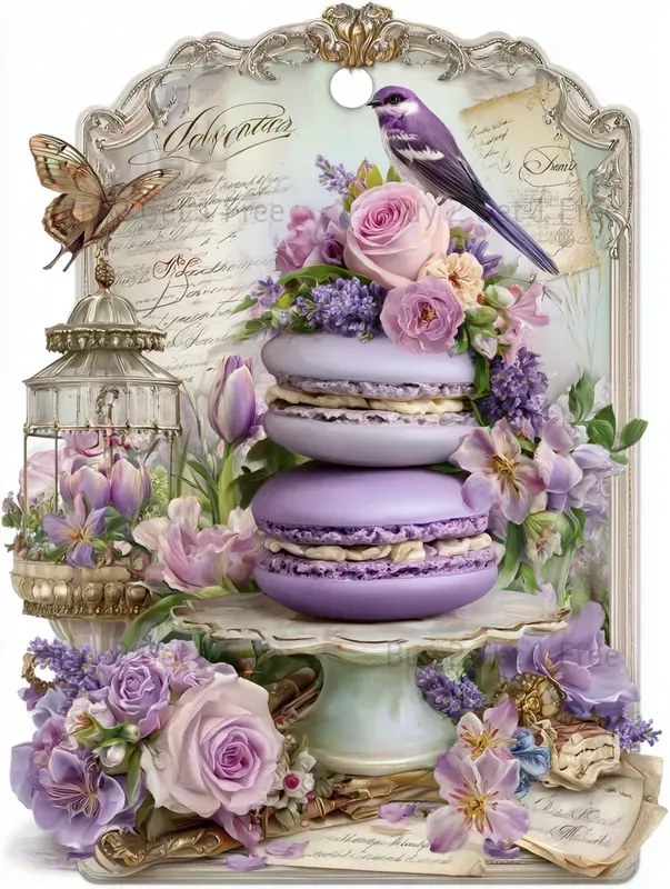 Lavender French Vintage Product Tags