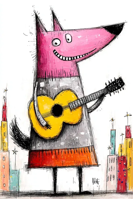Animals Birds Playing Musical Instruments