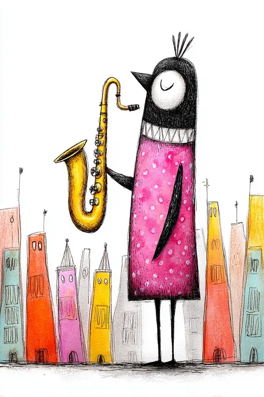 Animals Birds Playing Musical Instruments