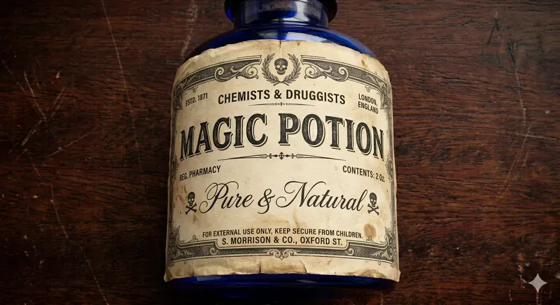 Custom 3d Vintage Apothecary Bottles