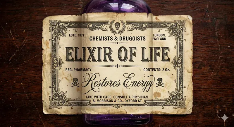 Custom 3d Vintage Apothecary Bottles