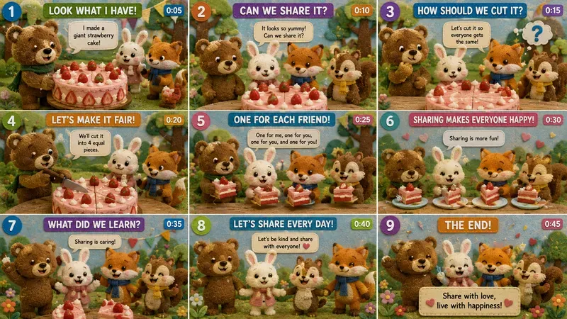 Childrens Educational Video Storyboards