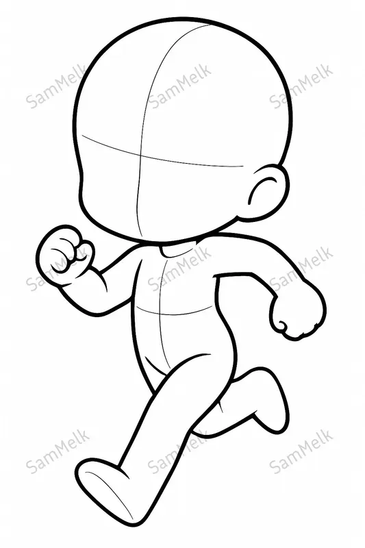 Adorable Chibi Character Base Templates