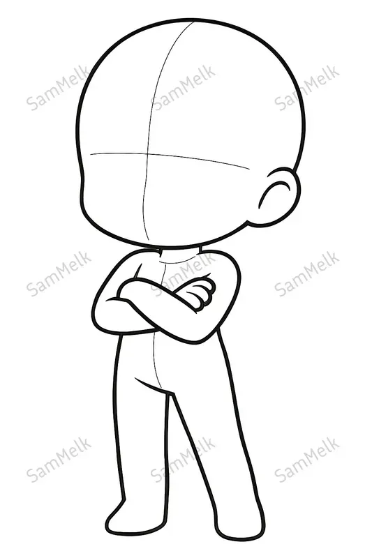 Adorable Chibi Character Base Templates