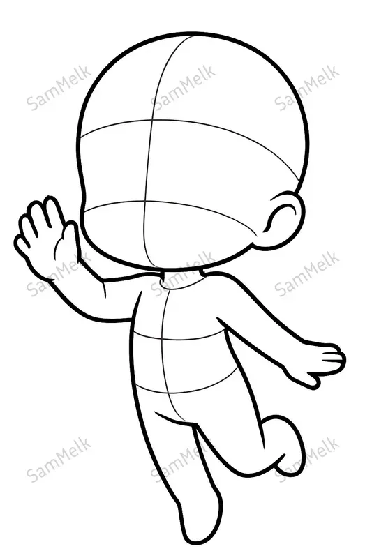 Adorable Chibi Character Base Templates