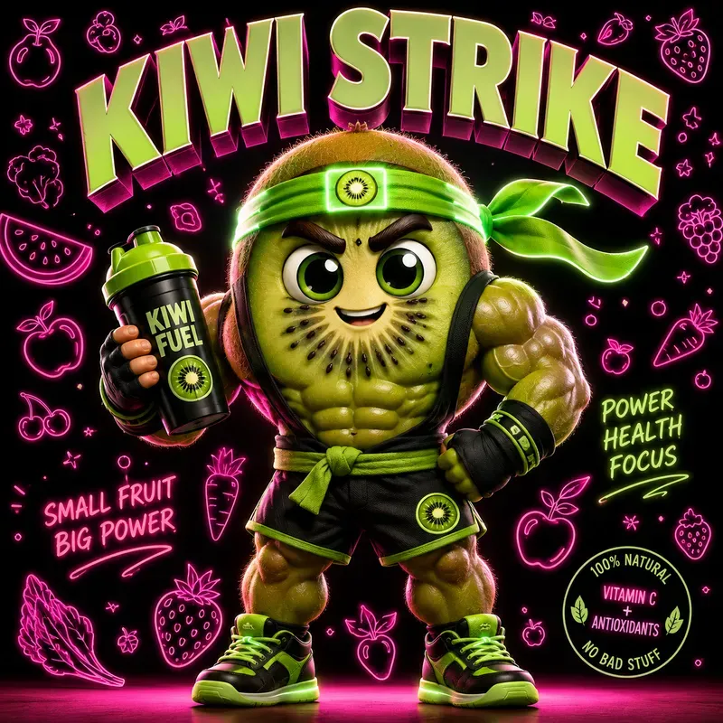Neon Fitness Mascot Poster Packs