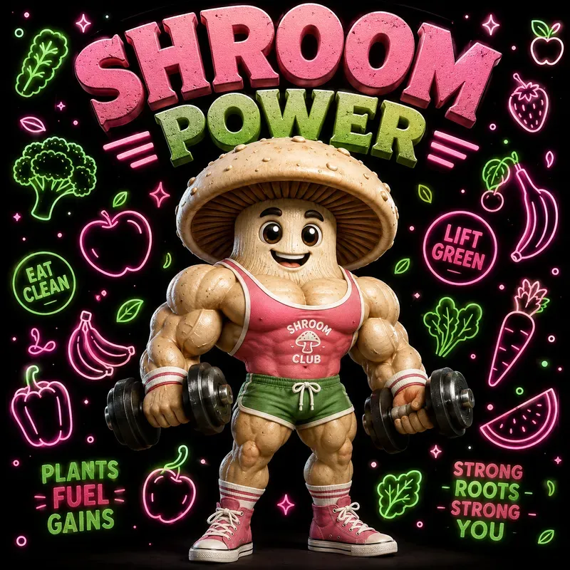Neon Fitness Mascot Poster Packs