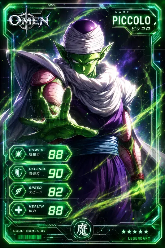 Modern Anime Trading Card Designs