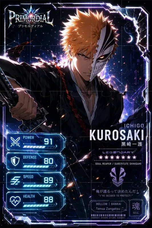 Modern Anime Trading Card Designs