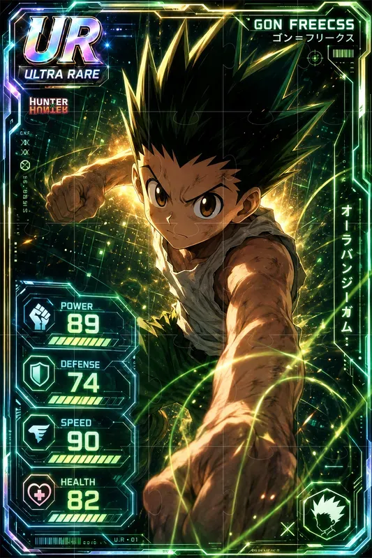 Modern Anime Trading Card Designs