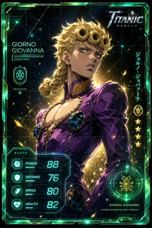 Modern Anime Trading Card Designs
