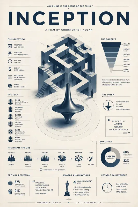 Classic Movie Infographic Posters