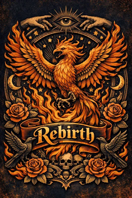 Vintage 3D Tattoo Poster Generator