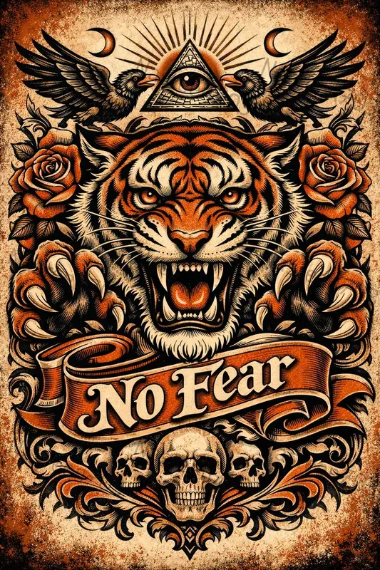 Vintage 3D Tattoo Poster Generator