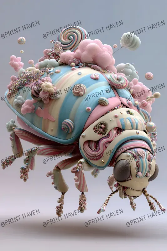 Teeth And Sugar 3d Surreal Art