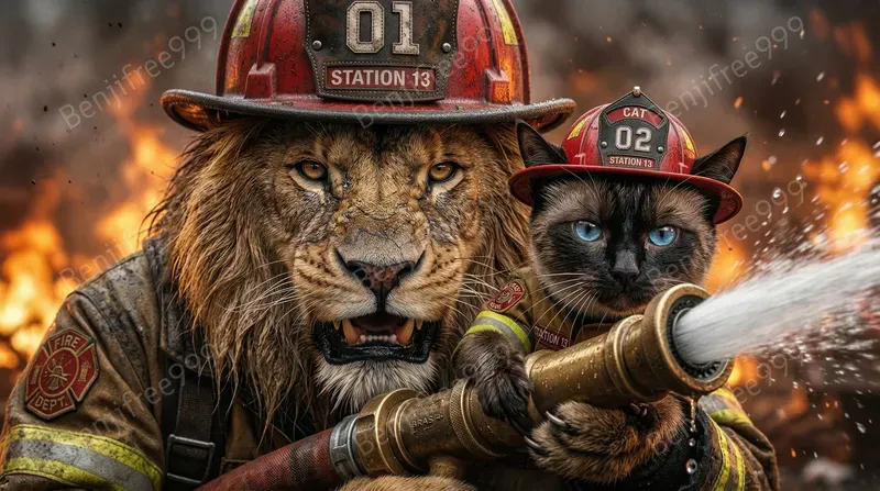 Hyper Realistic Animal Duo Pro Portraits
