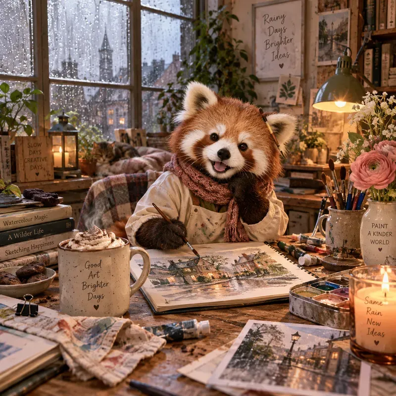 Wholesome Cozy Character Lifestyles