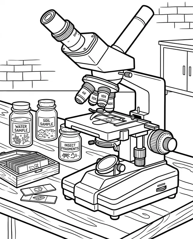 Scientific Instrument Coloring Pages