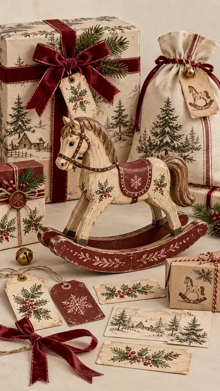 Christmas Wooden Gift Ephemera