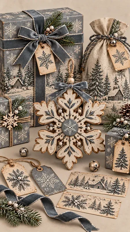 Christmas Wooden Gift Ephemera
