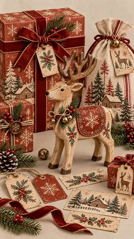 Christmas Wooden Gift Ephemera