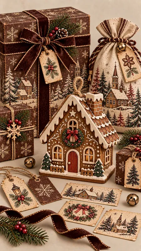 Christmas Wooden Gift Ephemera