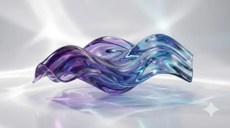 Abstract 3D Liquid Glass Backgrounds