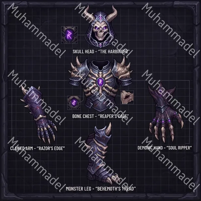 Pixel Character Parts Sheets