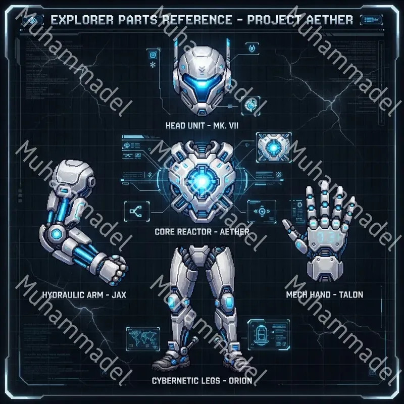 Pixel Character Parts Sheets