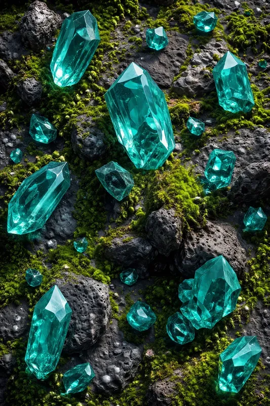 Glossy Pop Art Texture Contrasts