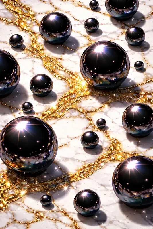 Glossy Pop Art Texture Contrasts