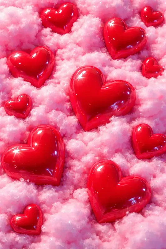 Glossy Pop Art Texture Contrasts