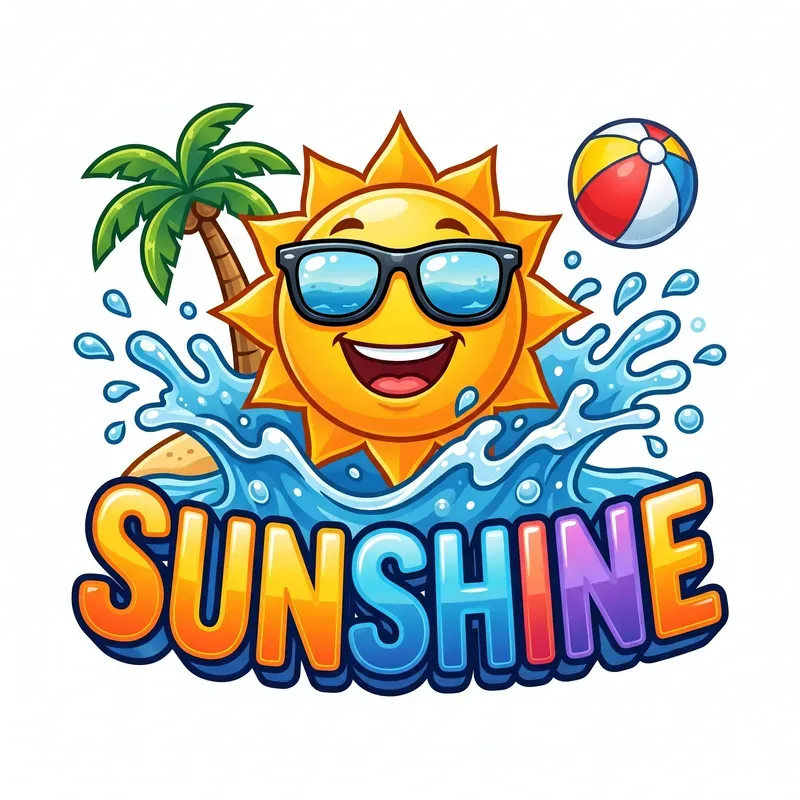 Vibrant Mascot 3D Typography