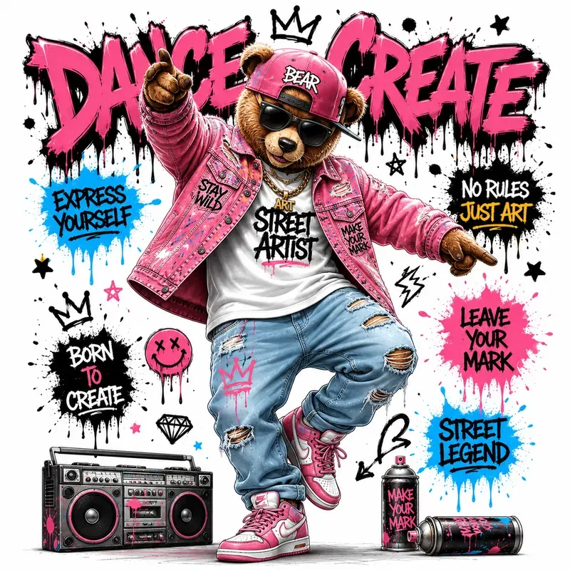 Streetwear Character Tshirt Kits