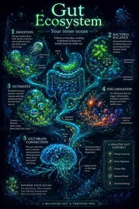 Bioluminescent Infographic Posters