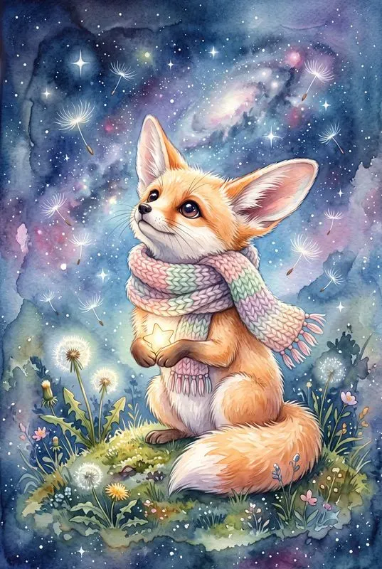 Whimsical Nursery Watercolor Animals Art