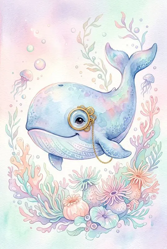 Whimsical Nursery Watercolor Animals Art