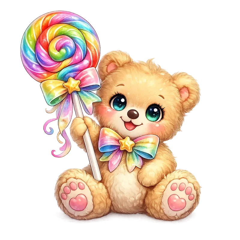 Rainbow Kawaii Png Cliparts