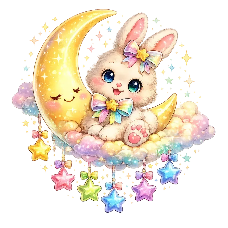Rainbow Kawaii Png Cliparts