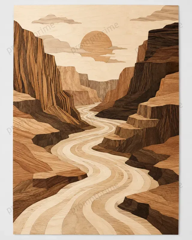 Wood Marquetry Wall Art