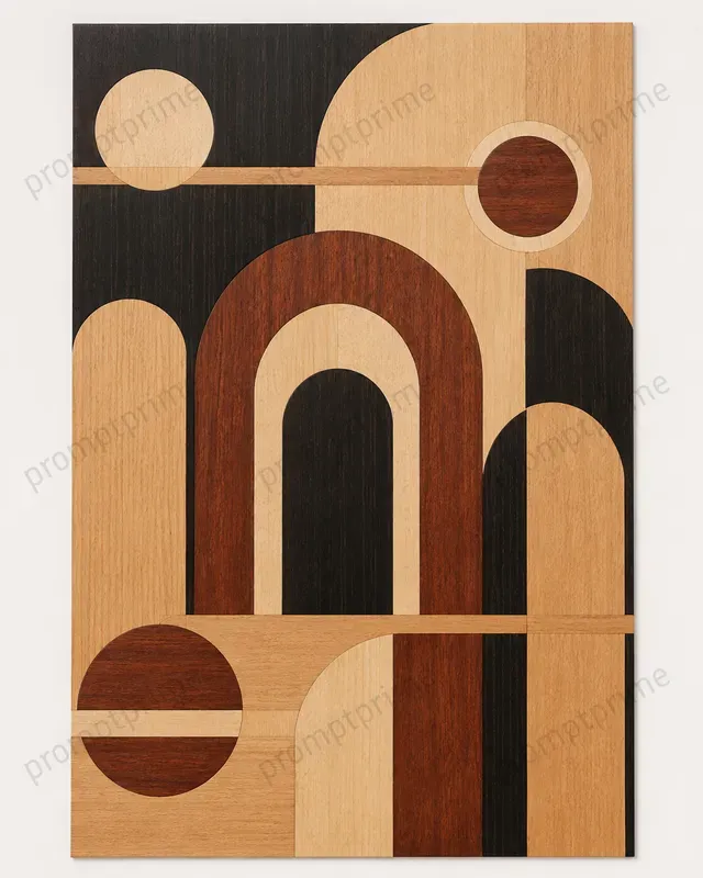 Wood Marquetry Wall Art
