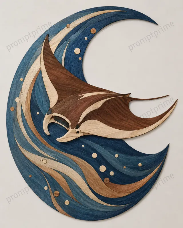 Wood Marquetry Wall Art