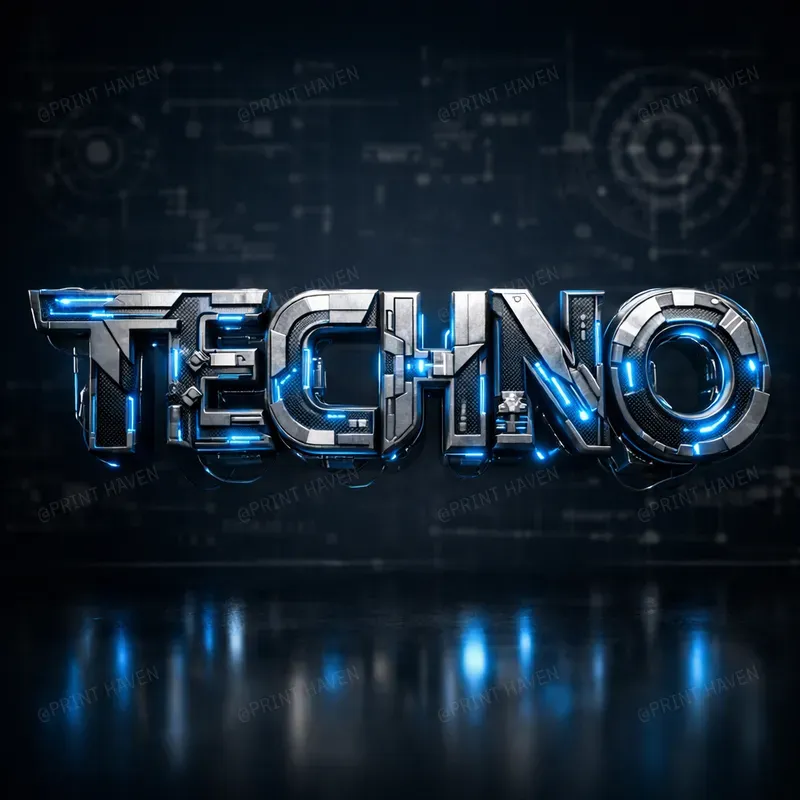 Technical Engineering 3D Logo Renders