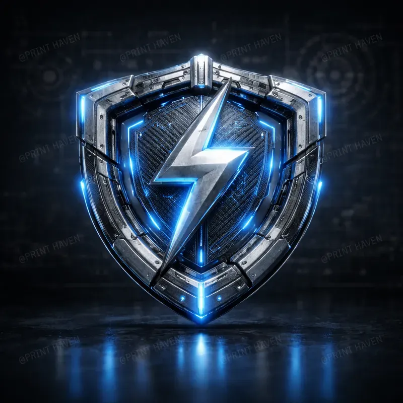 Technical Engineering 3D Logo Renders