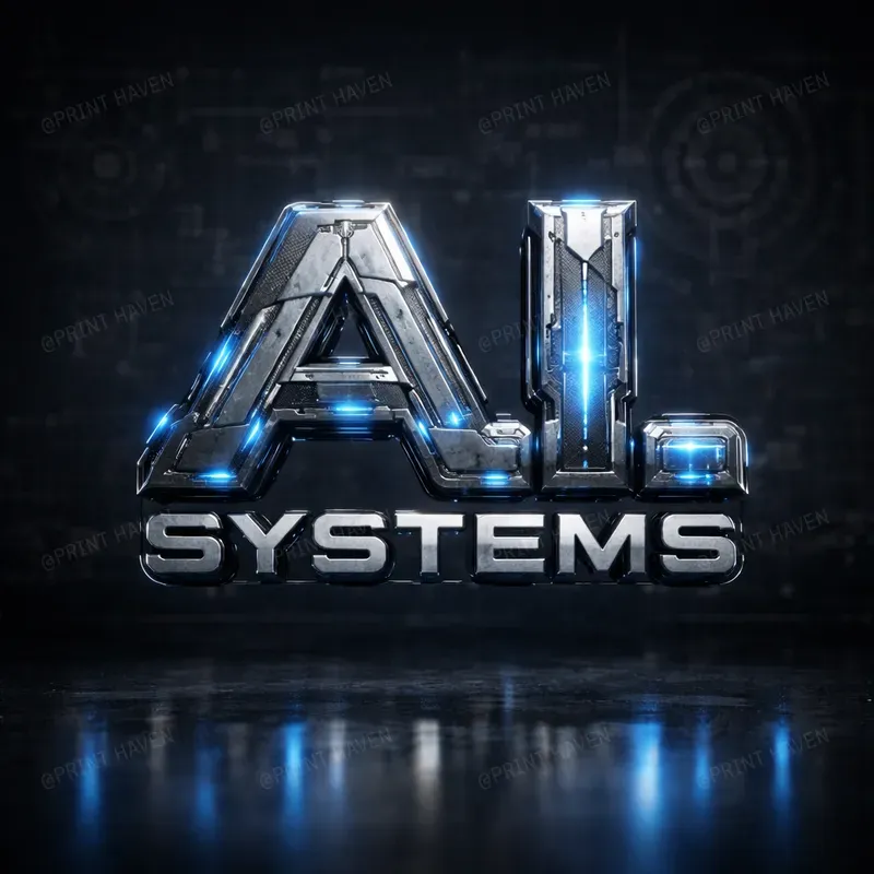 Technical Engineering 3D Logo Renders