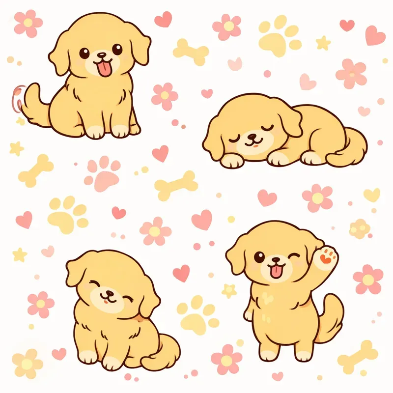Pet Pattern Art For Mugs And Tote Bags