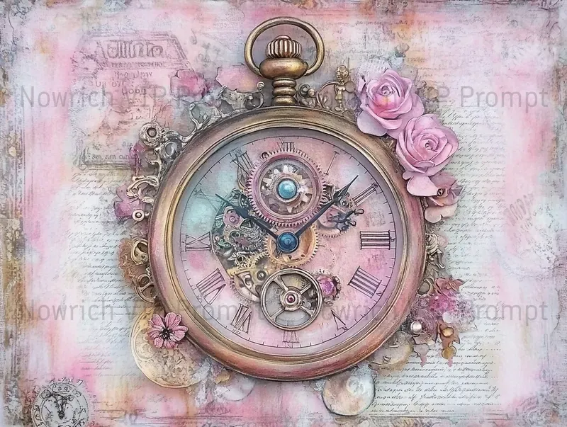 Cute Steampunk Junk Journal Pages