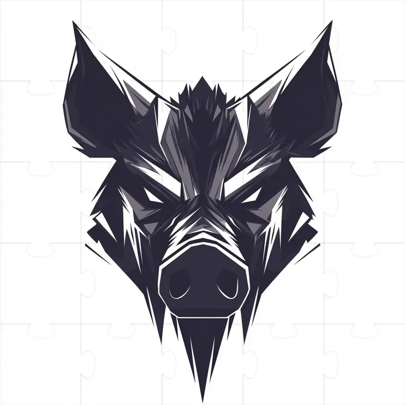 Geometric Logo Characters
